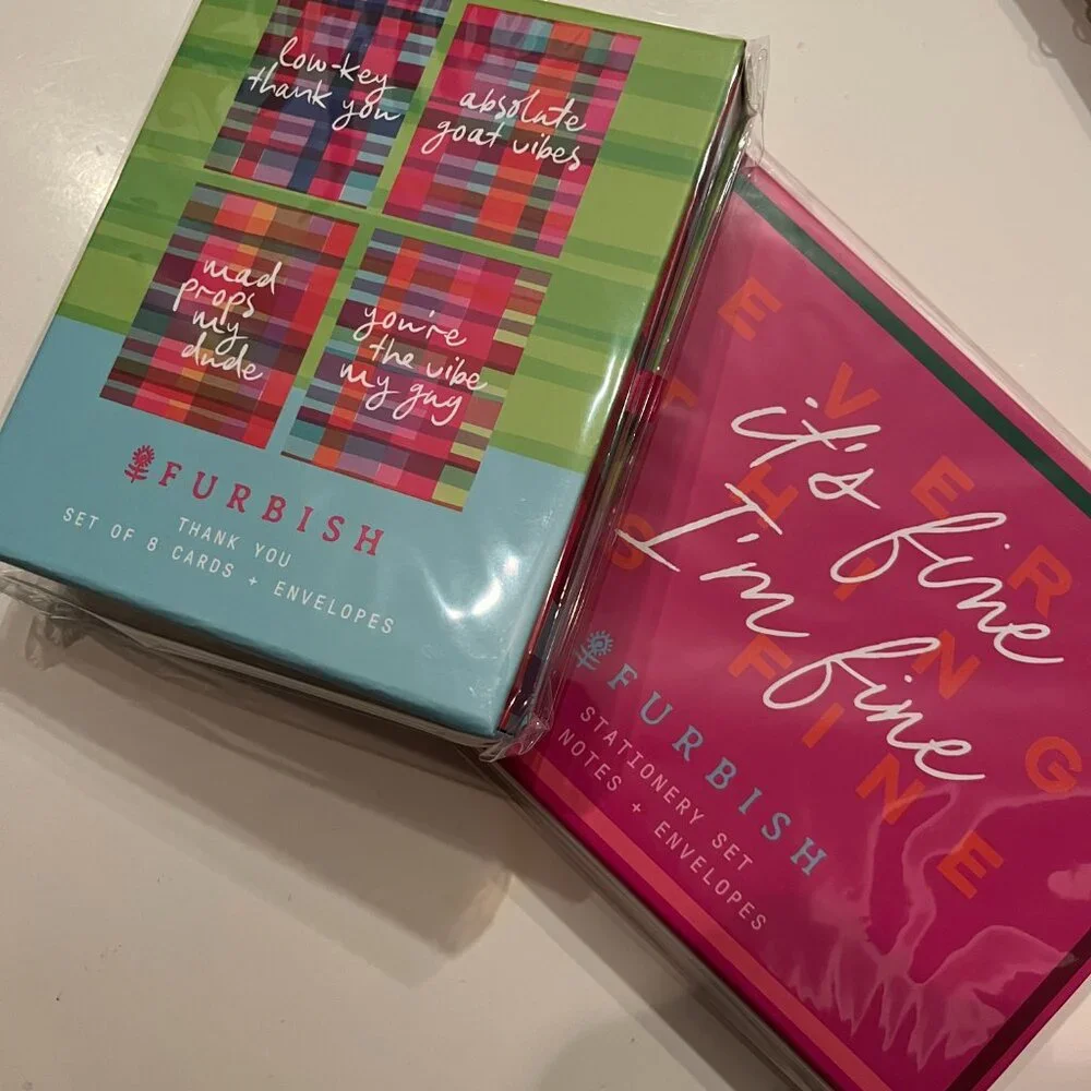 Note Cards‎ Bundle - Thank You &  I Am Fine (2 boxes / new)
